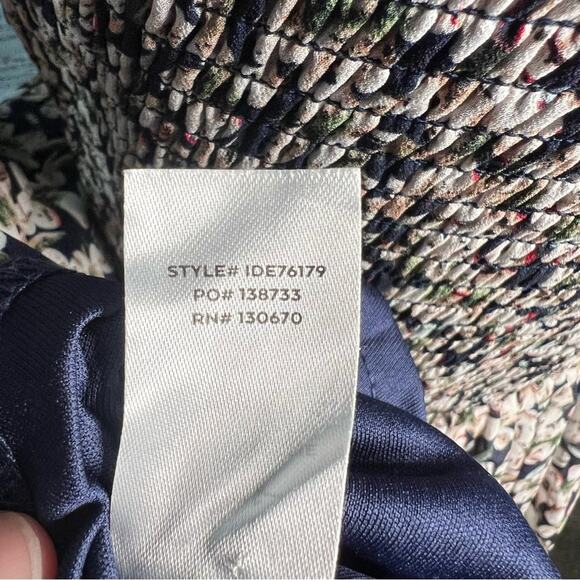 Lulus Medium Floral Forever Navy Blue Floral Print Smocked Skater Dress - Picture 10 of 15